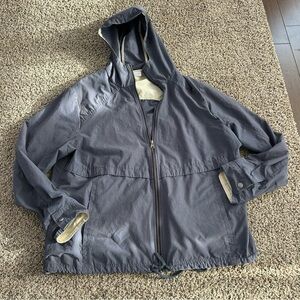 Columbia Men's Dark Gray Hooded Windbreaker